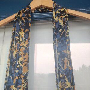 by MALENE BIRGER Stunning LONG Lightweight Crepe Scarf UNWORN 6'